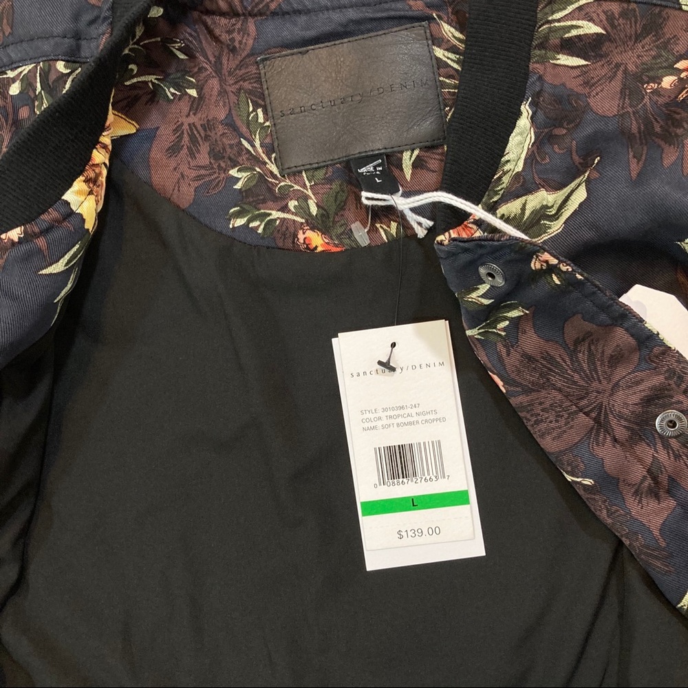 Sanctuary Anthropologie soft bomber jacket NWT - Picture 6 of 6